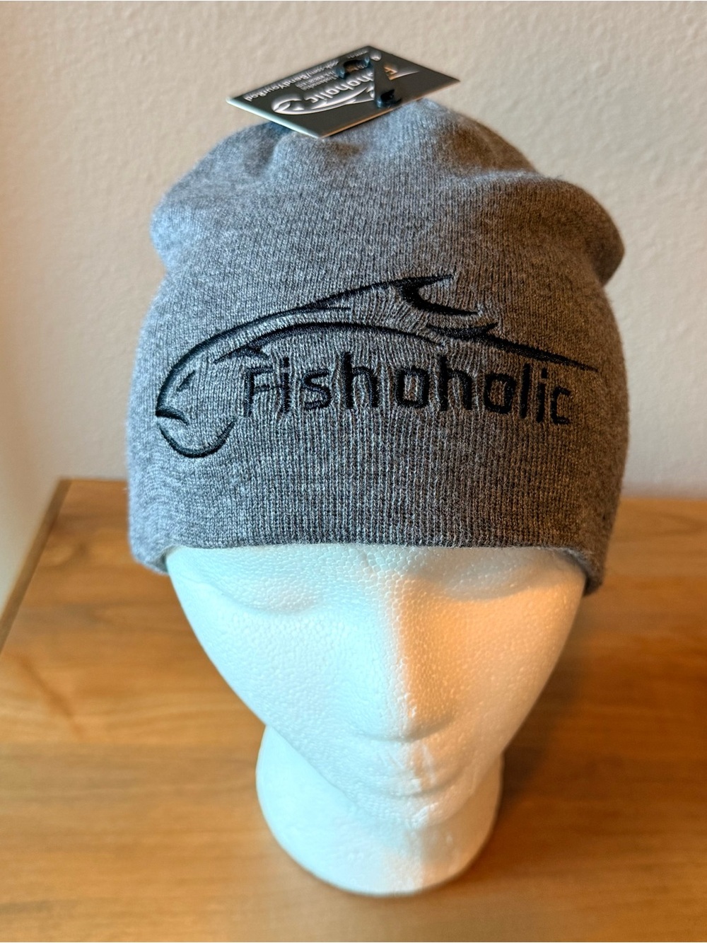 NWT Fishoholic embroidered beanie skull cap